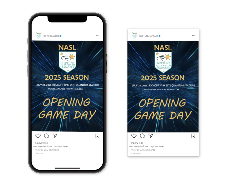 Neptune Rangers social post design