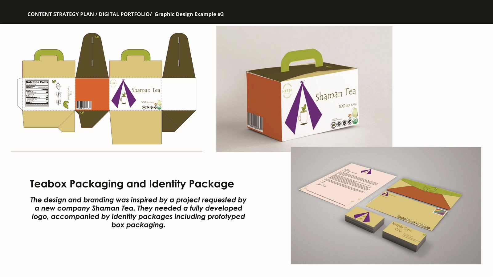 Shaman Tea packaging design
