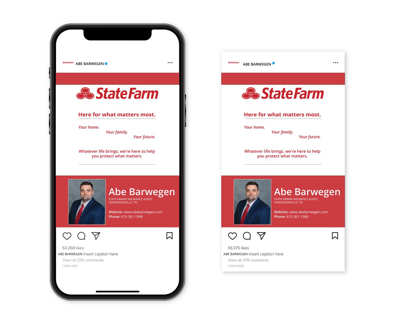 State Farm social media post design